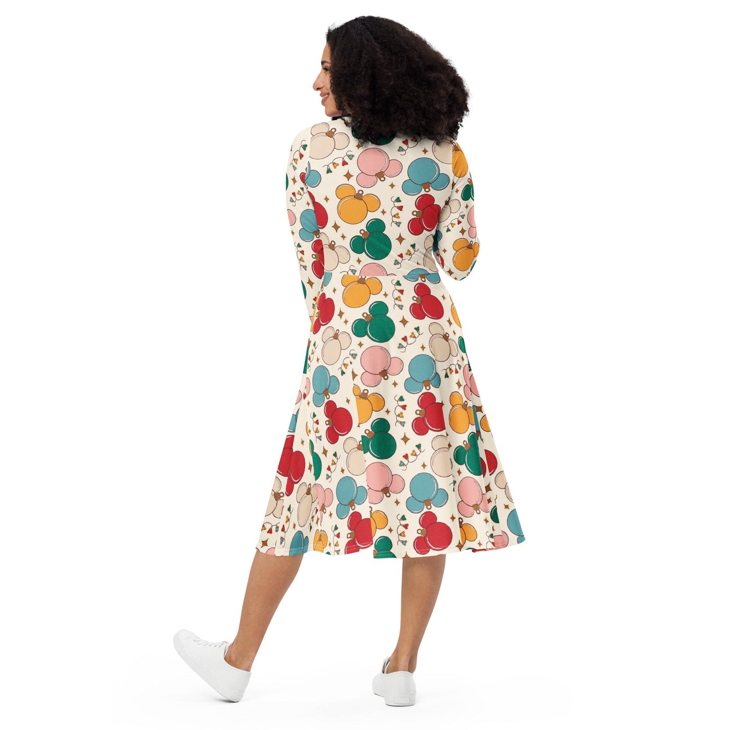 Mouse Ornament long sleeve midi dress christmas clothingchristmas dressWrong Lever Clothing