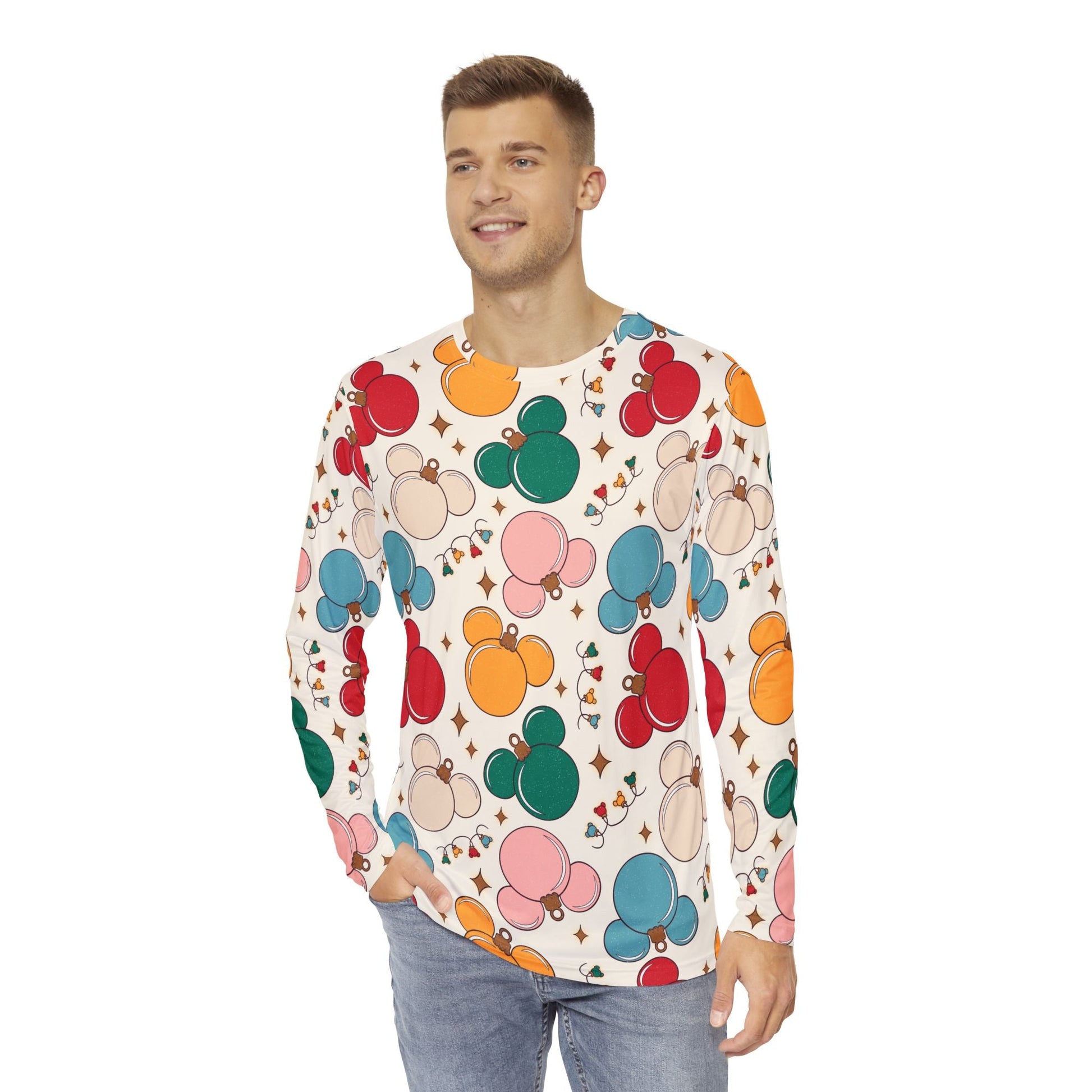 Mouse Ornament Long Sleeve Shirt All Over PrintAOPAll Over PrintsWrong Lever Clothing