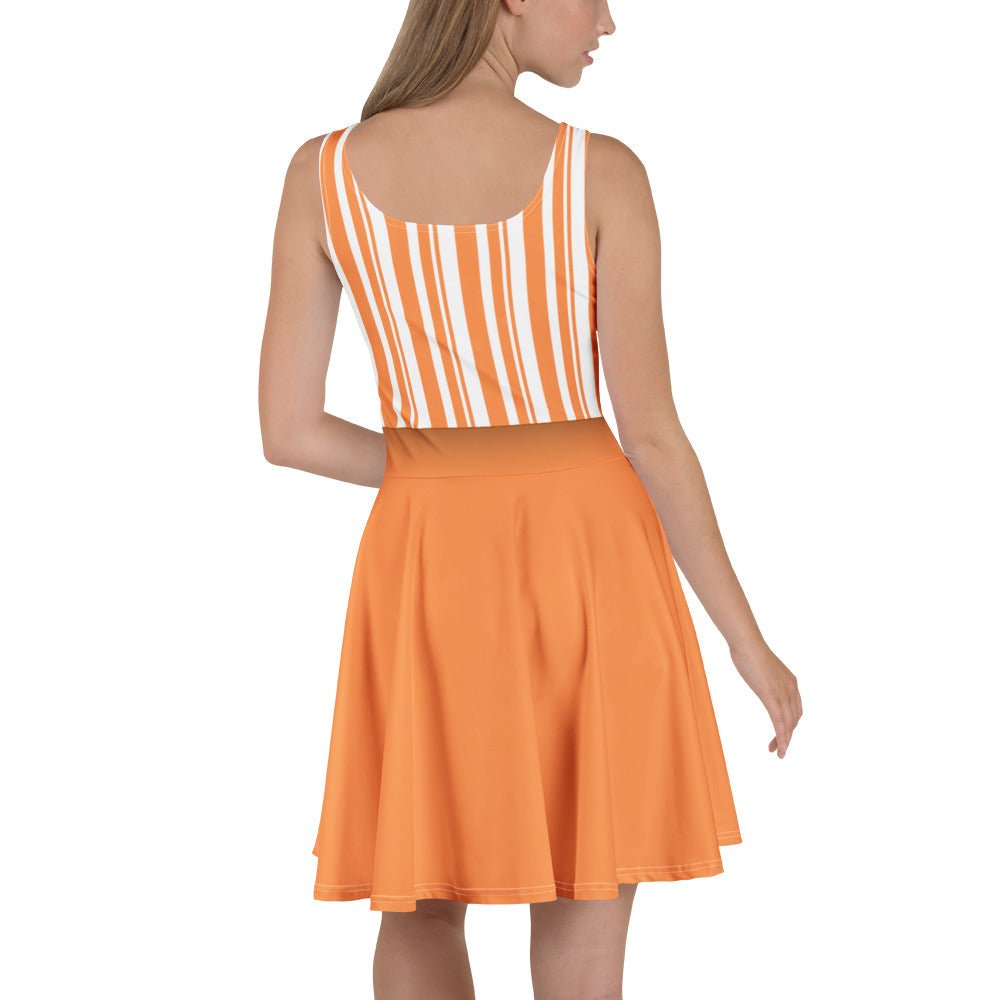 Orange Dapper Day Main Street Magic Inspired Skater Dress - Bounding Main St USA style dapper dandapper dan dressWrong Lever Clothing