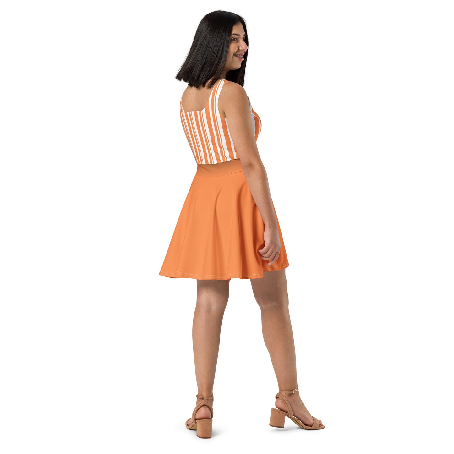 Orange Dapper Day Main Street Magic Inspired Skater Dress - Bounding Main St USA style dapper dandapper dan dressWrong Lever Clothing