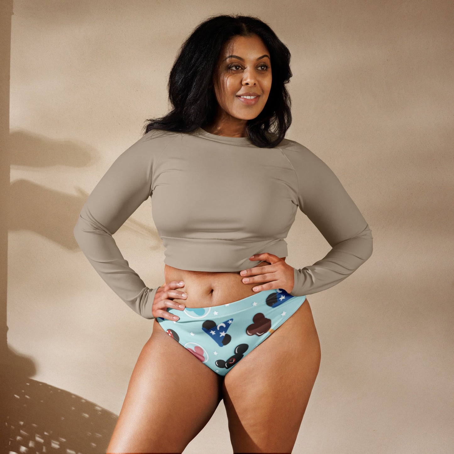 Park Day Recycled high - waisted bikini bottom disney adultdisney birthdayWrong Lever Clothing
