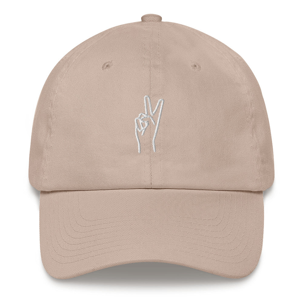 Peace Dad hat happiness is addictiveWrong Lever Clothing