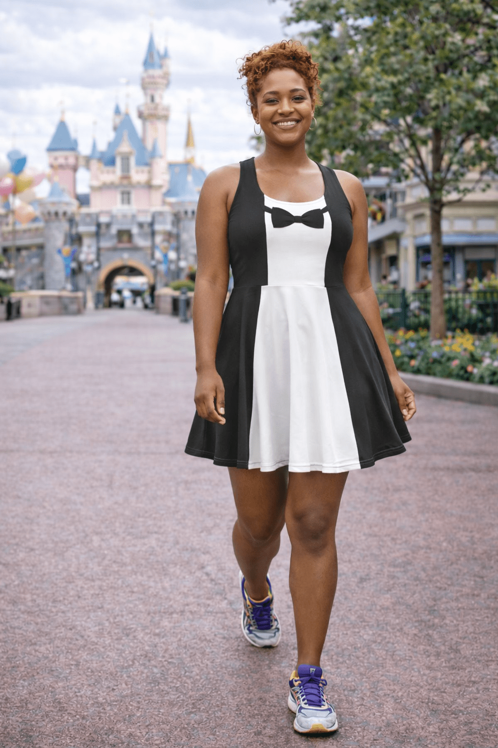 Penguin Inspired Faux Tuxedo Dress – Vintage Musical Waiter Look – Dapper Day Outfit – Theme Park Dress 2XL