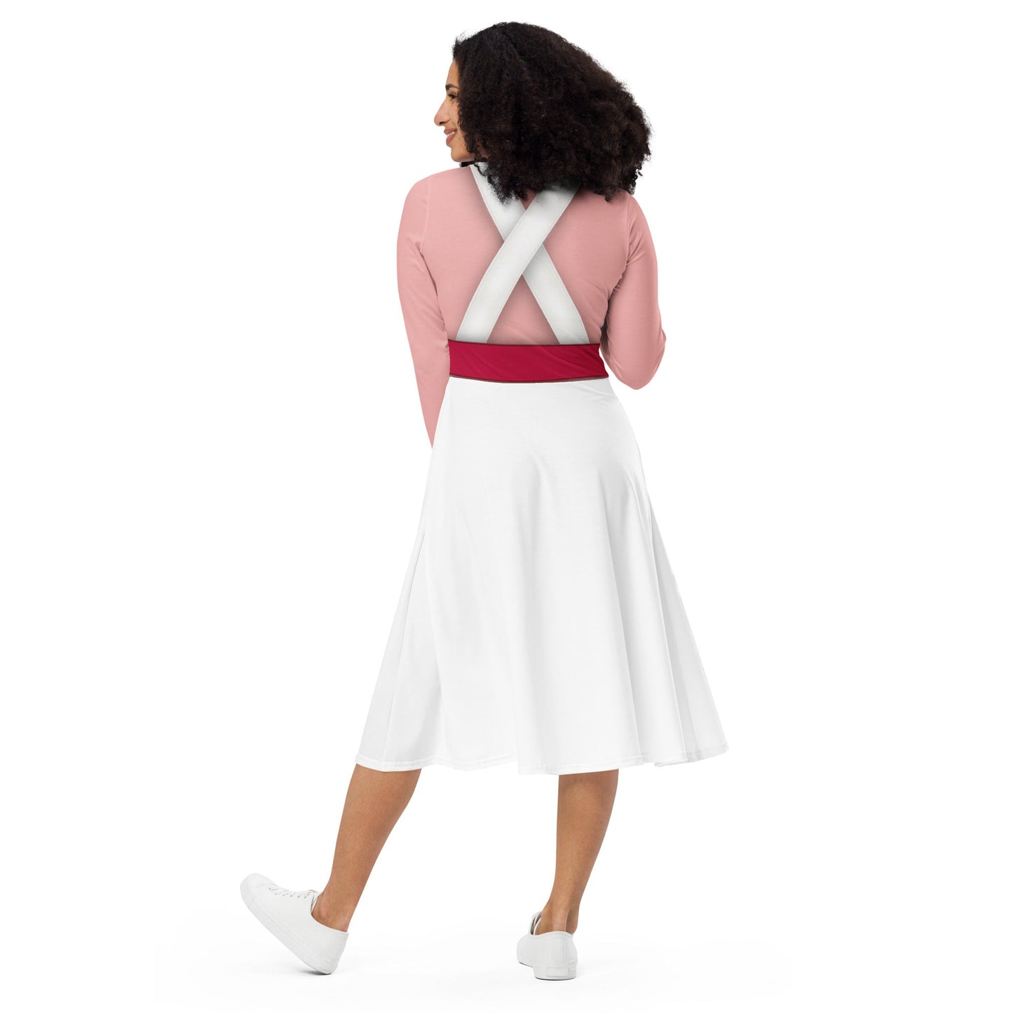 Pink Christmas Nutcracker long sleeve midi dress disney adultdisney birthdayWrong Lever Clothing