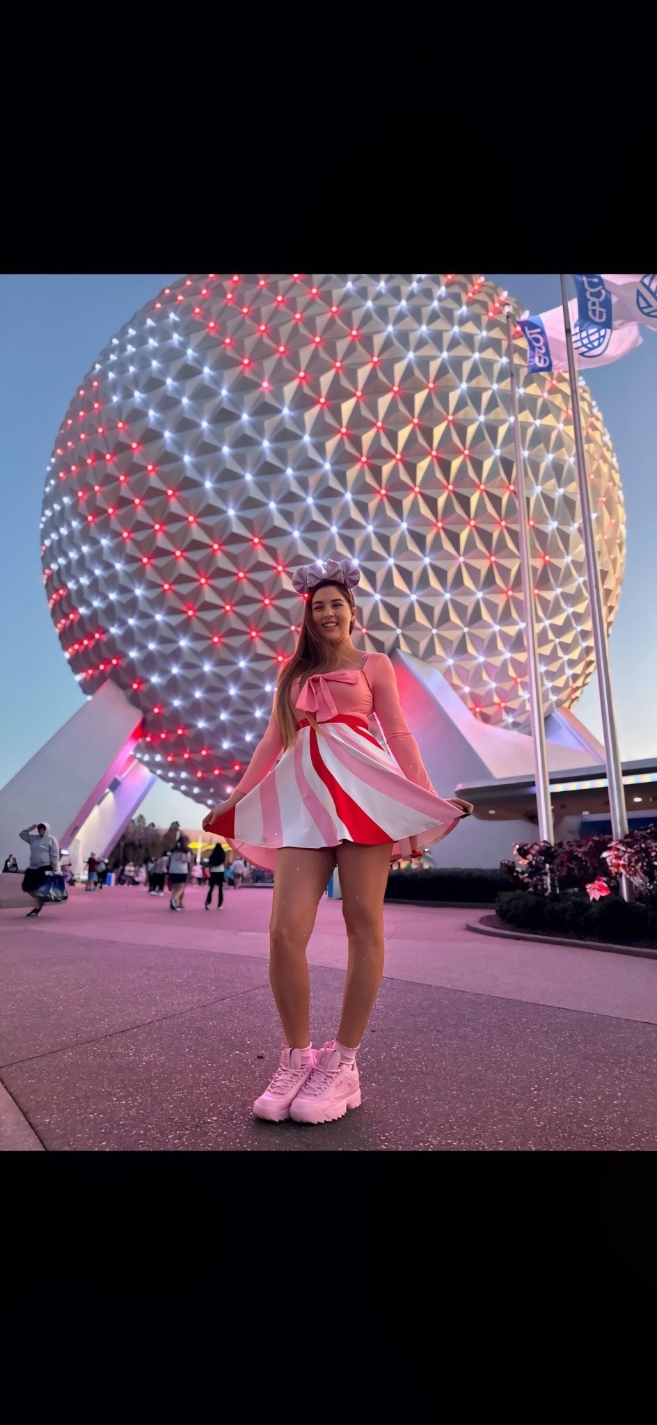 Pink Peppermint Elf Skater Skirt, holiday trip style, holiday party style happiness is addictiveWrong Lever Clothing