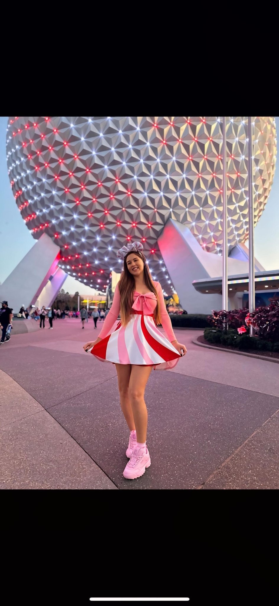 Pink Peppermint Elf Skater Skirt, holiday trip style, holiday party style happiness is addictiveWrong Lever Clothing