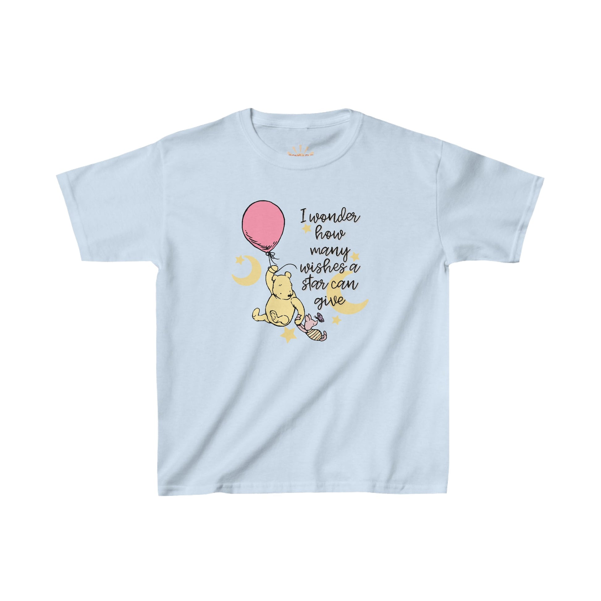 Pooh Wishes Kids Heavy Cotton™ Tee CottonCrew neckKids clothesWrong Lever Clothing