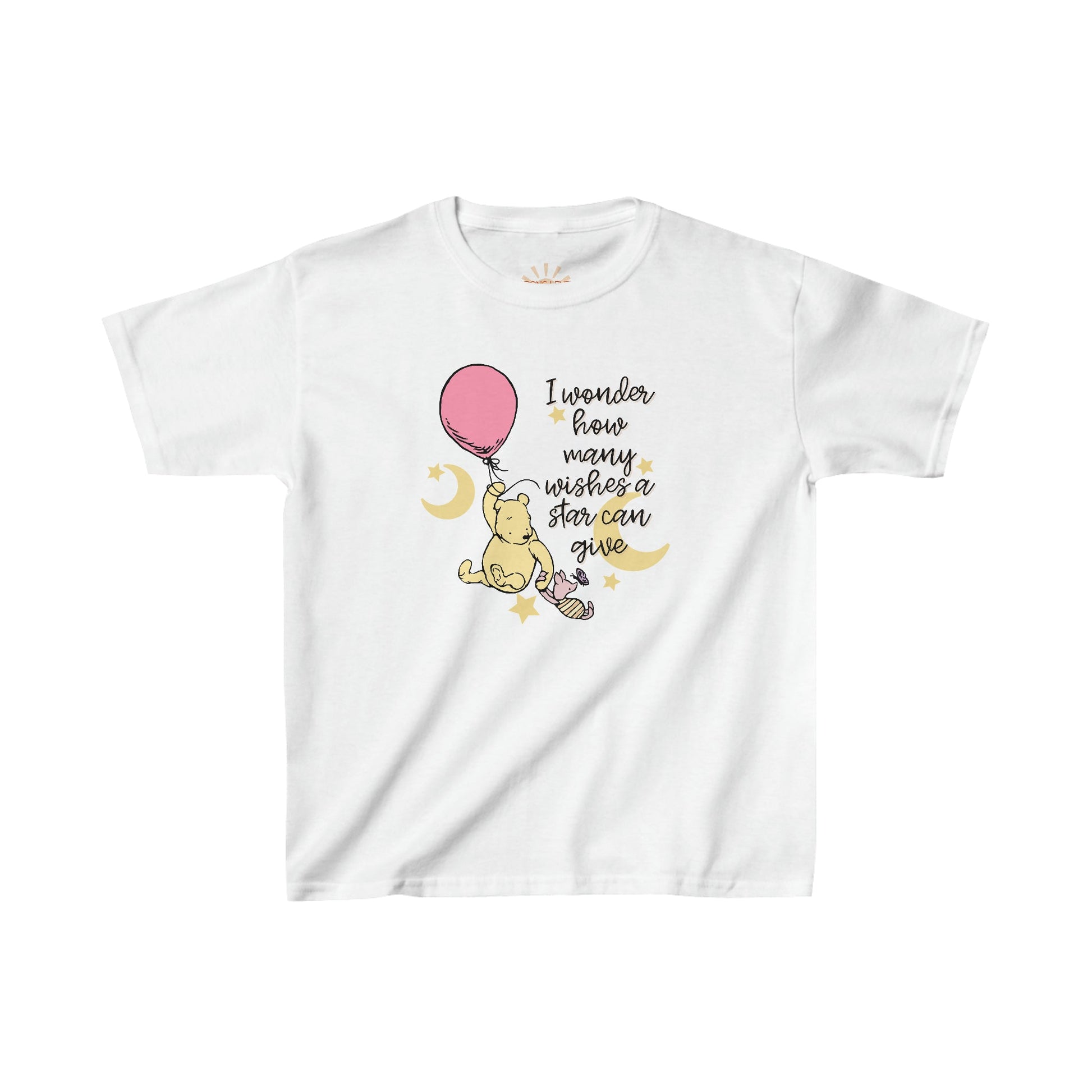 Pooh Wishes Kids Heavy Cotton™ Tee CottonCrew neckKids clothesWrong Lever Clothing