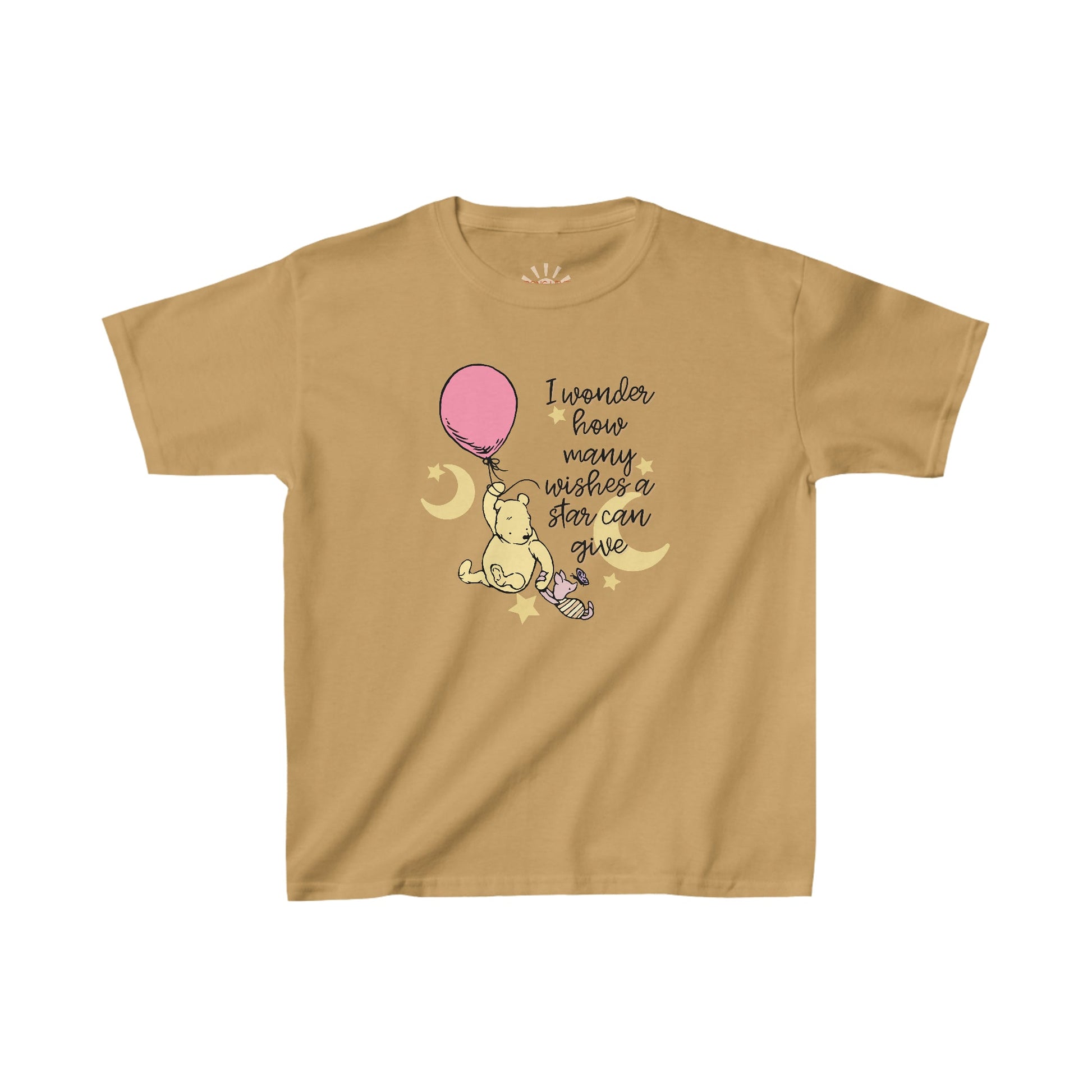 Pooh Wishes Kids Heavy Cotton™ Tee CottonCrew neckKids clothesWrong Lever Clothing