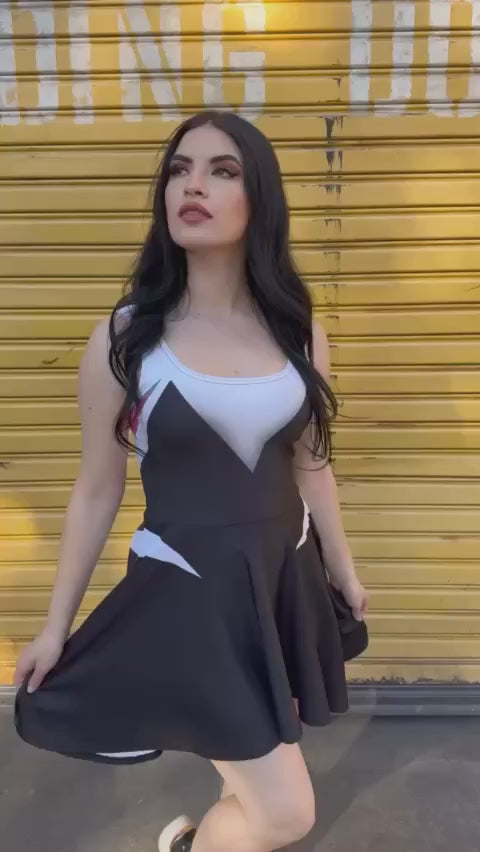 Spider Ghost Friend Skater Dress