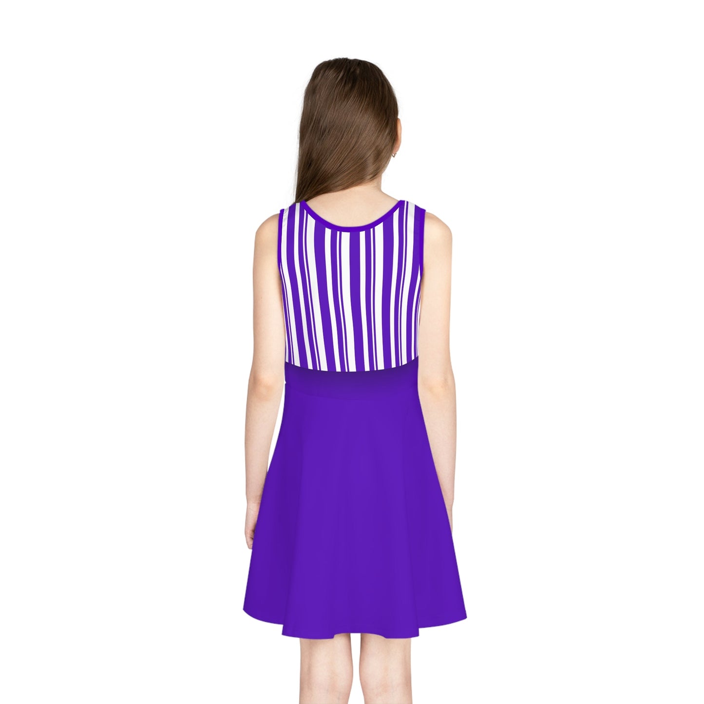 Purple Dapper Day Main St Magic Inspired Girl's Skater Dress - Bounding Main St USA Style adult disney halloweenadult halloweenAll Over PrintsWrong Lever Clothing