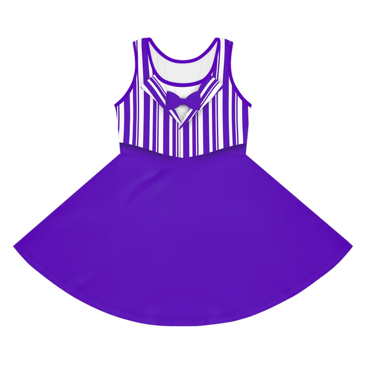 Purple Dapper Day Main St Magic Inspired Girl's Skater Dress - Bounding Main St USA Style adult disney halloweenadult halloweenAll Over PrintsWrong Lever Clothing