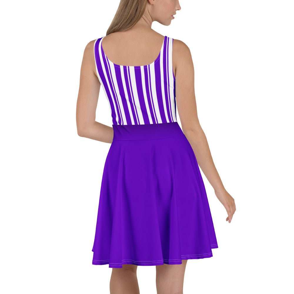 Purple Dapper Day Main Street Magic Inspired Skater Dress - Bounding Main St USA style cosplaydapper danWrong Lever Clothing