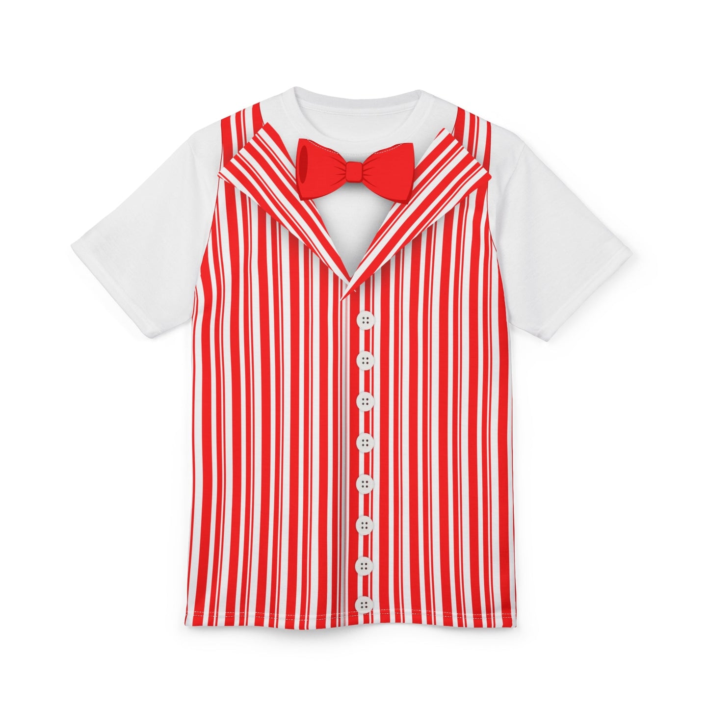Red Dapper Day Main St Magic Inspired Unisex short sleeve shirt - Bounding Main St USA Style adult disney halloweenadult halloweenAll Over PrintsWrong Lever Clothing