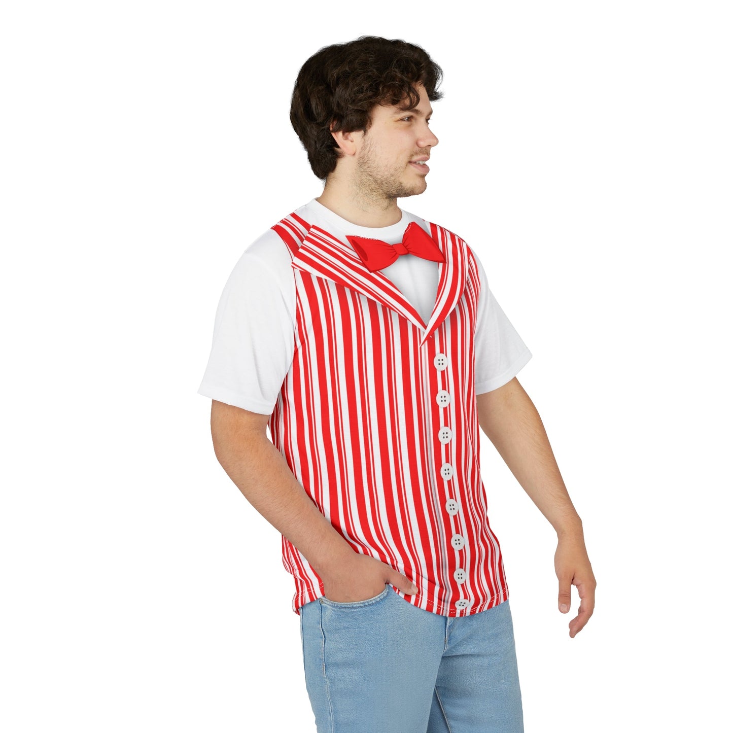 Red Dapper Day Main St Magic Inspired Unisex short sleeve shirt - Bounding Main St USA Style adult disney halloweenadult halloweenAll Over PrintsWrong Lever Clothing