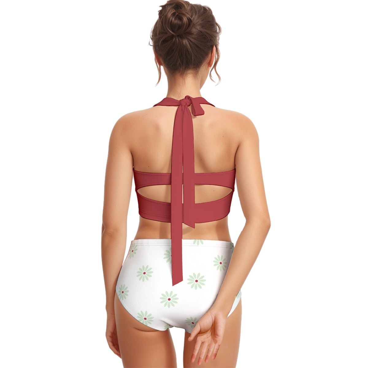 Sally Slater Women's Swimsuit Set With Halter Sally Slater Women's Swimsuit Set With HalterWrong Lever Clothing