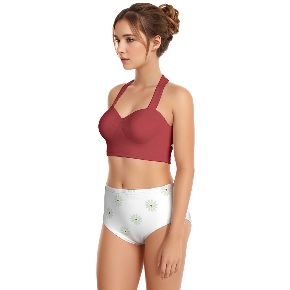 Sally Slater Women's Swimsuit Set With Halter Sally Slater Women's Swimsuit Set With HalterWrong Lever Clothing