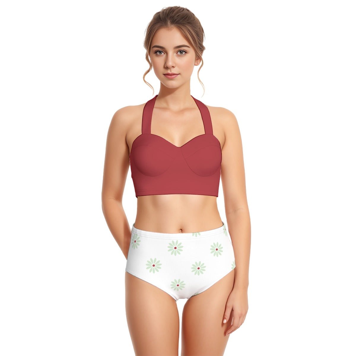Sally Slater Women's Swimsuit Set With Halter Sally Slater Women's Swimsuit Set With HalterWrong Lever Clothing