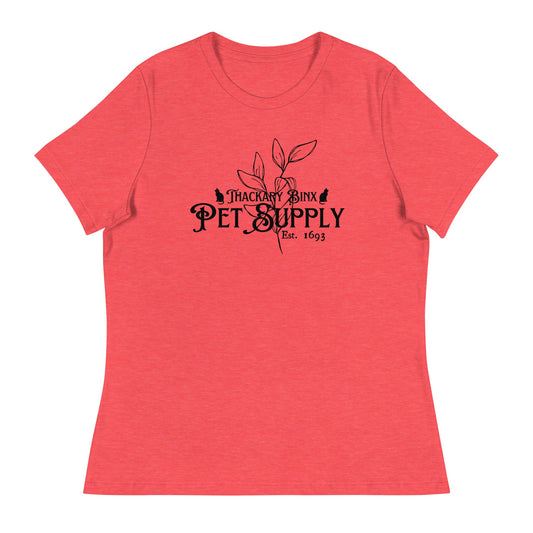 Thackary Binx Women's Relaxed T-Shirt happiness is addictiveWrong Lever Clothing