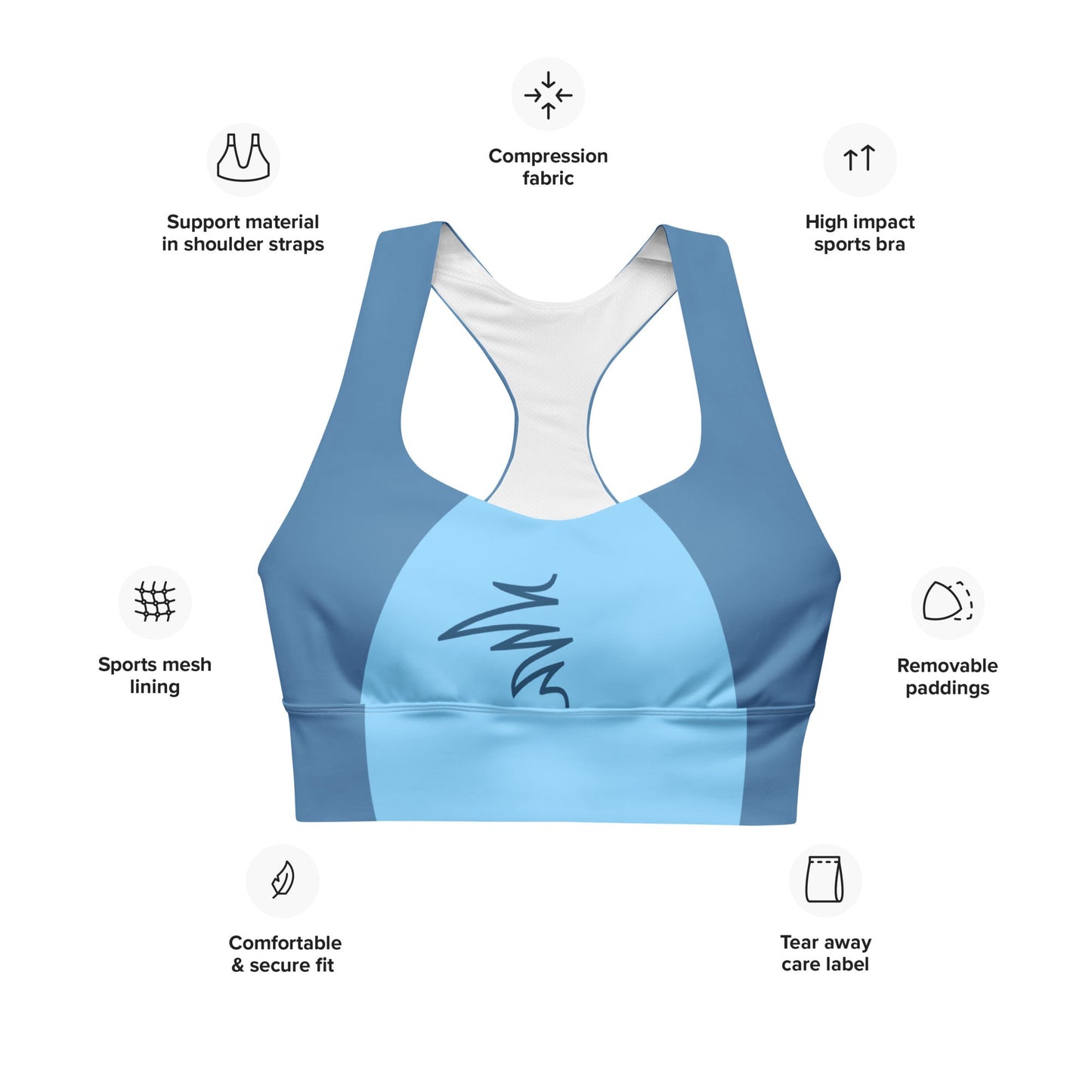 The 626 Recycled Longline Sports Bra cosplaydisney adultWrong Lever Clothing