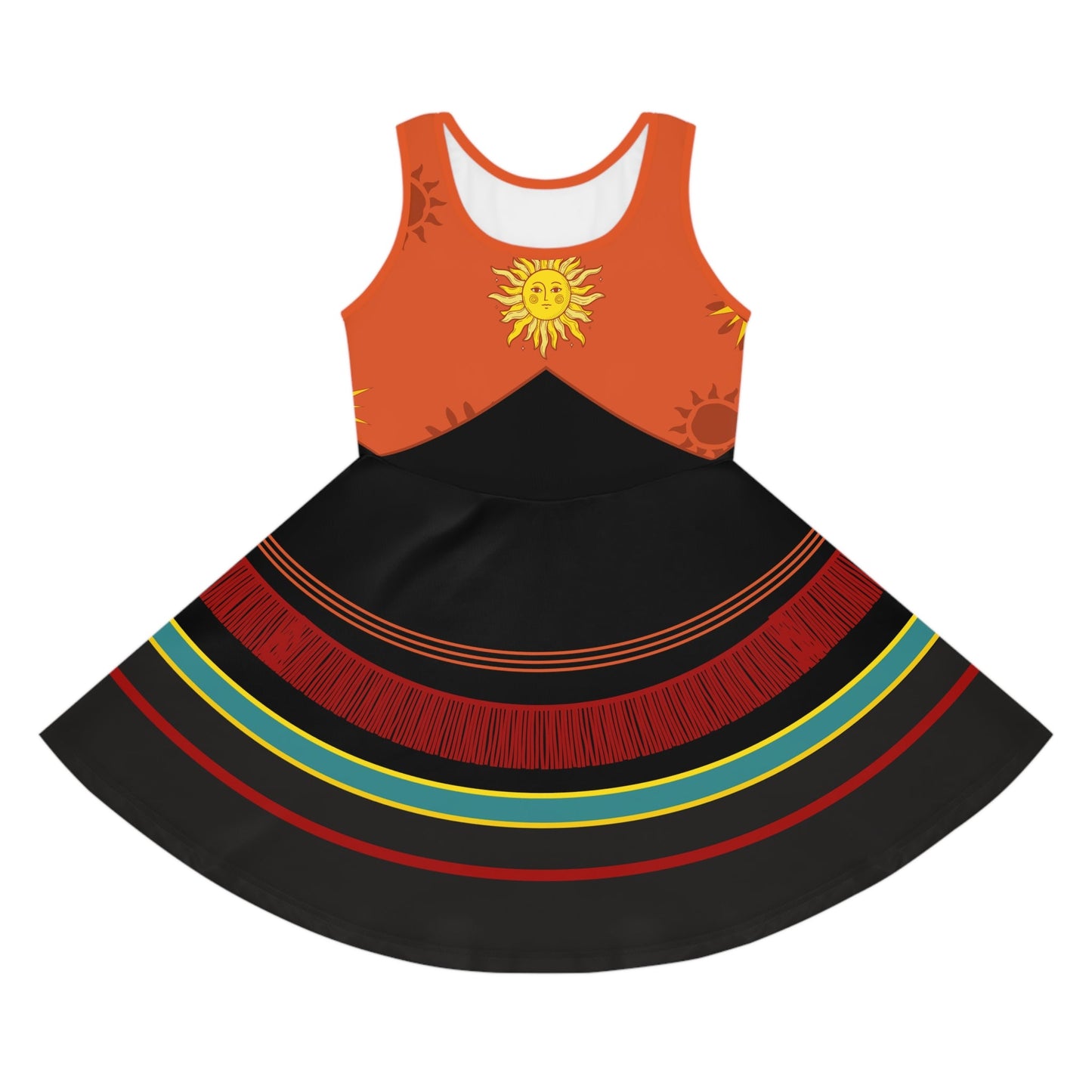 The Dani Halloween Girls' Sleeveless Sundress All Over PrintAOPAll Over PrintsWrong Lever Clothing