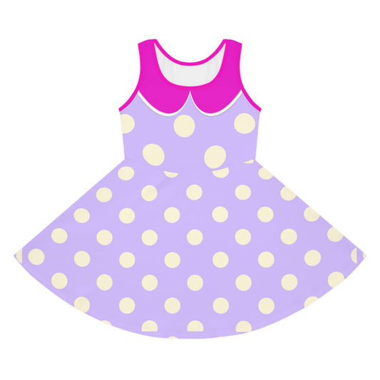 The Envy Girls' Sleeveless Sundress All Over PrintAOPAll Over PrintsWrong Lever Clothing