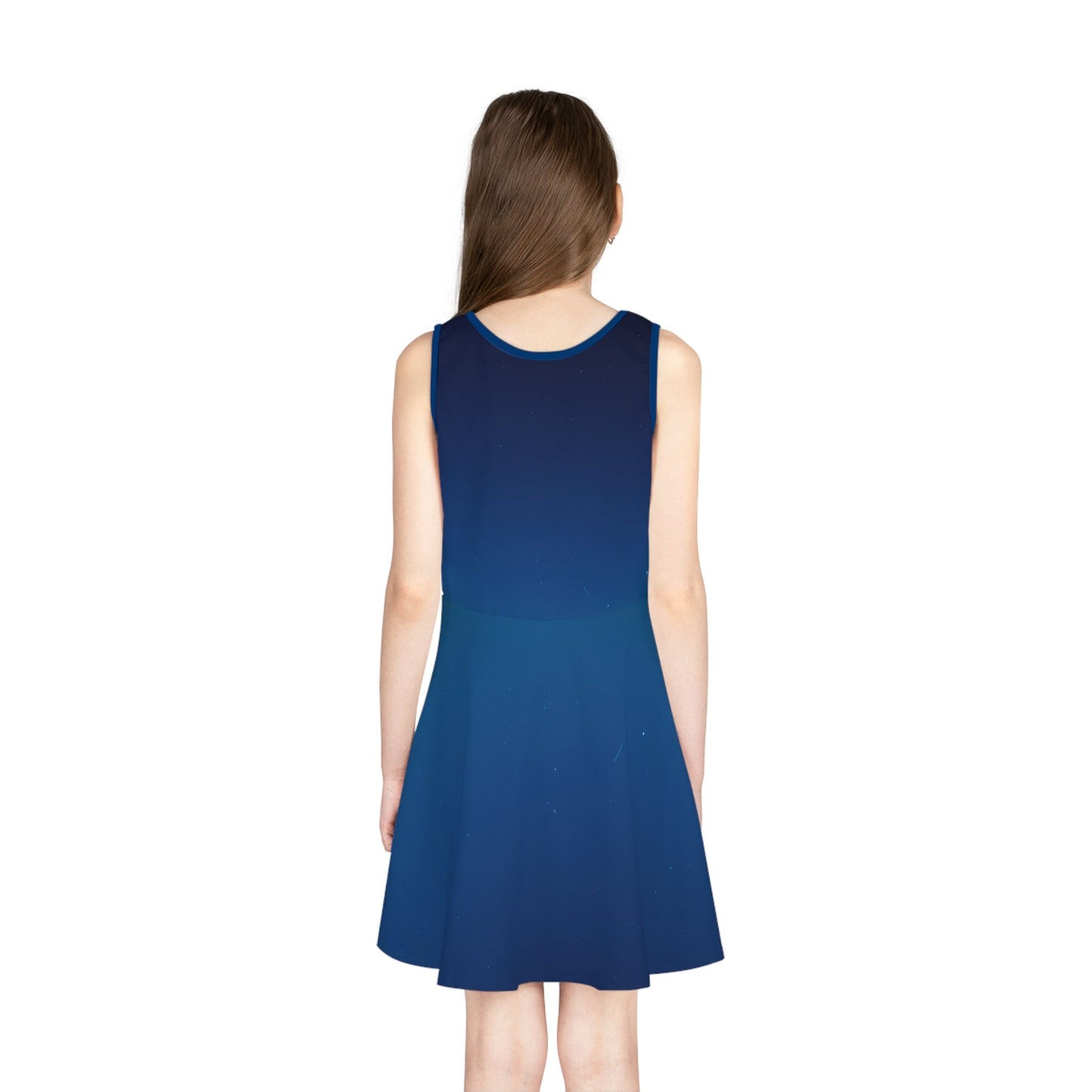 The Evangeline Girls' Sleeveless Sundress All Over PrintAOPAll Over PrintsWrong Lever Clothing