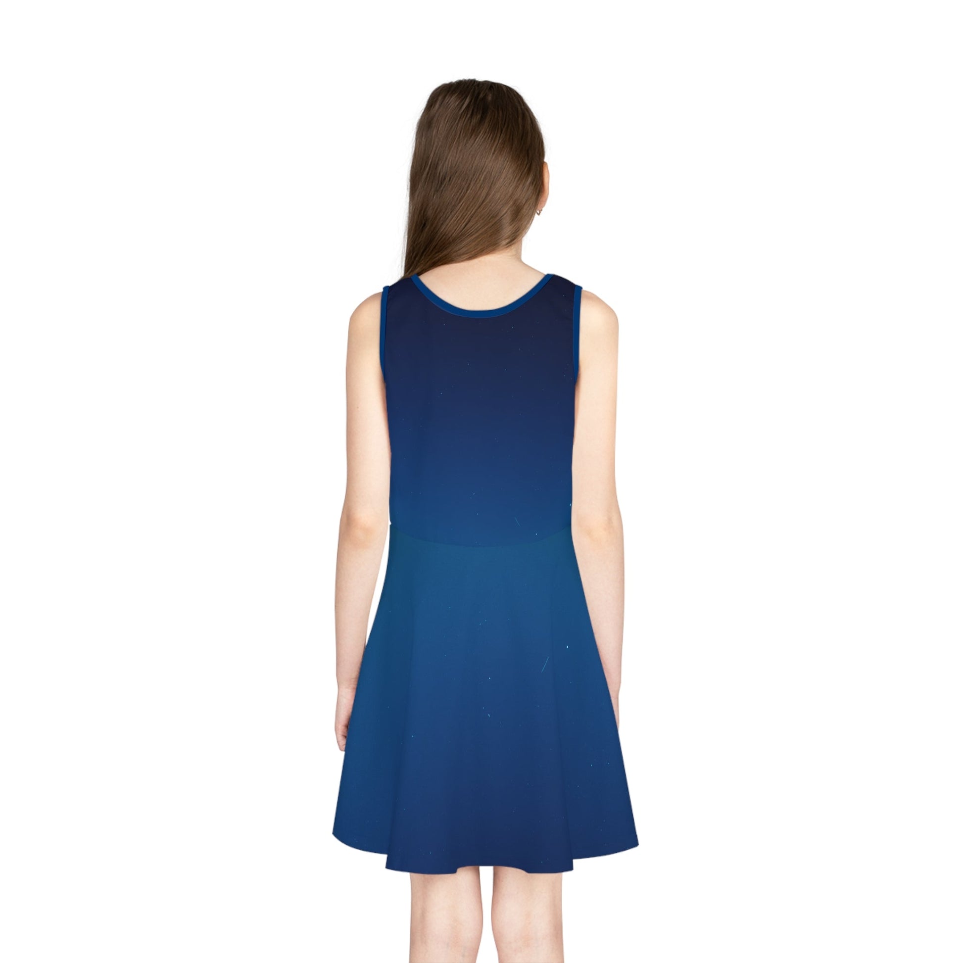 The Evangeline Girls' Sleeveless Sundress All Over PrintAOPAll Over PrintsWrong Lever Clothing