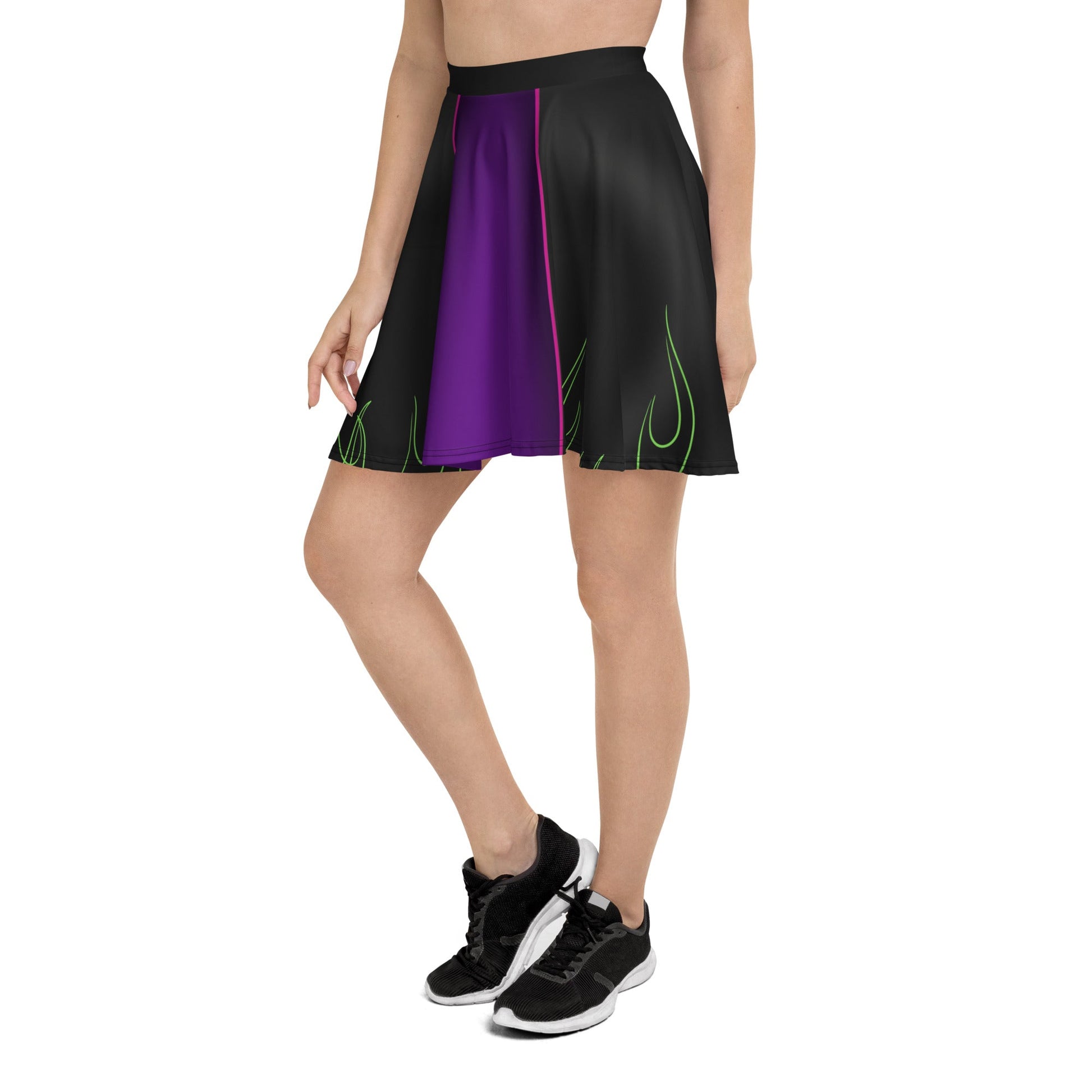 The Evil One Skater Skirt disney adultdisney costumeWrong Lever Clothing