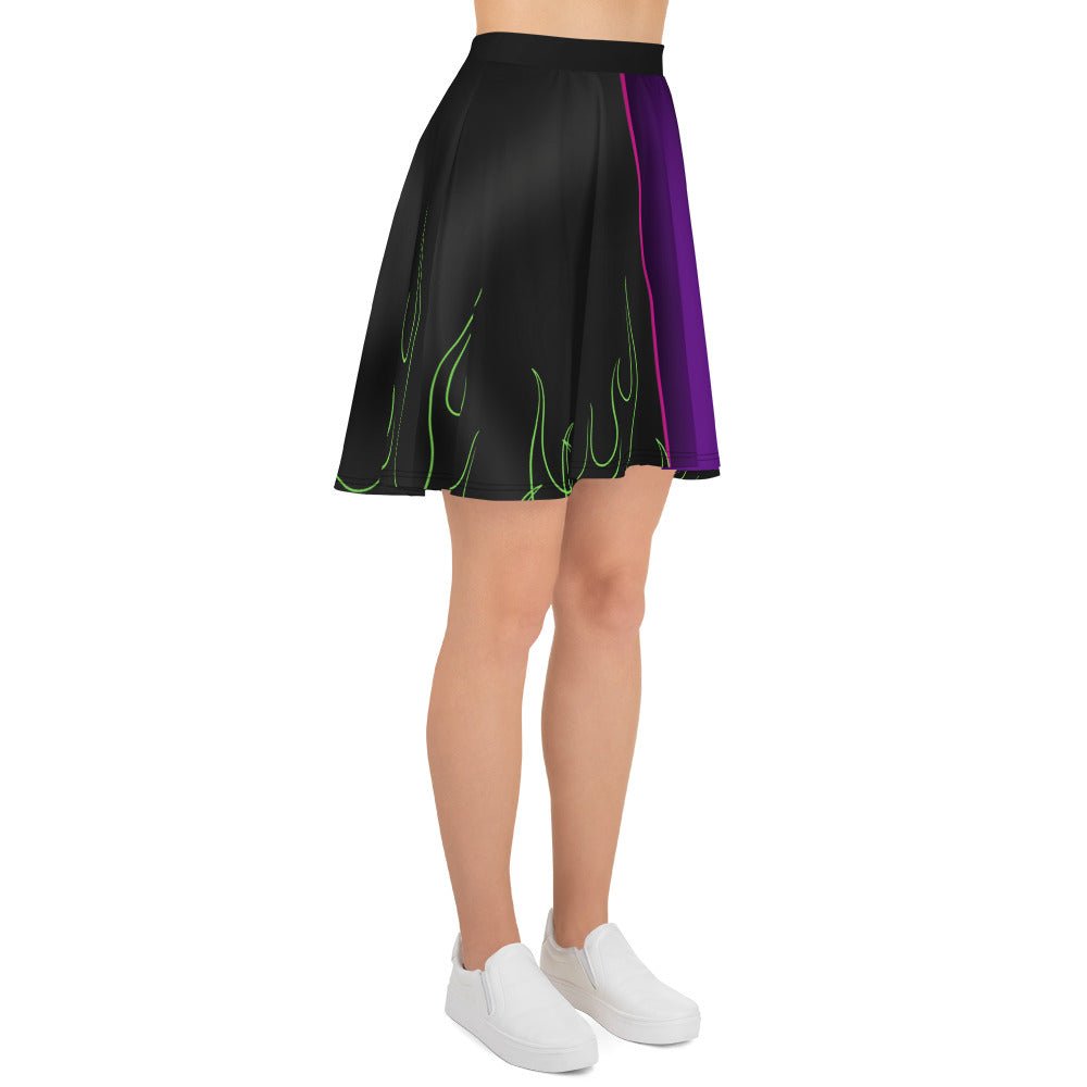 The Evil One Skater Skirt disney adultdisney costumeWrong Lever Clothing
