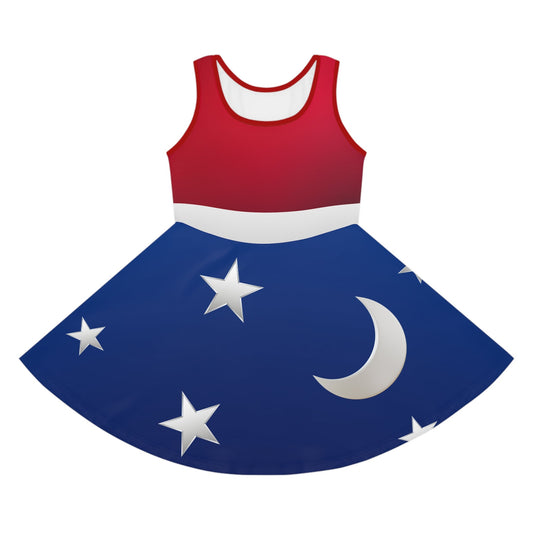 The Fantasy Sorcerer Girls' Sleeveless Sundress All Over PrintAOPAll Over PrintsWrong Lever Clothing