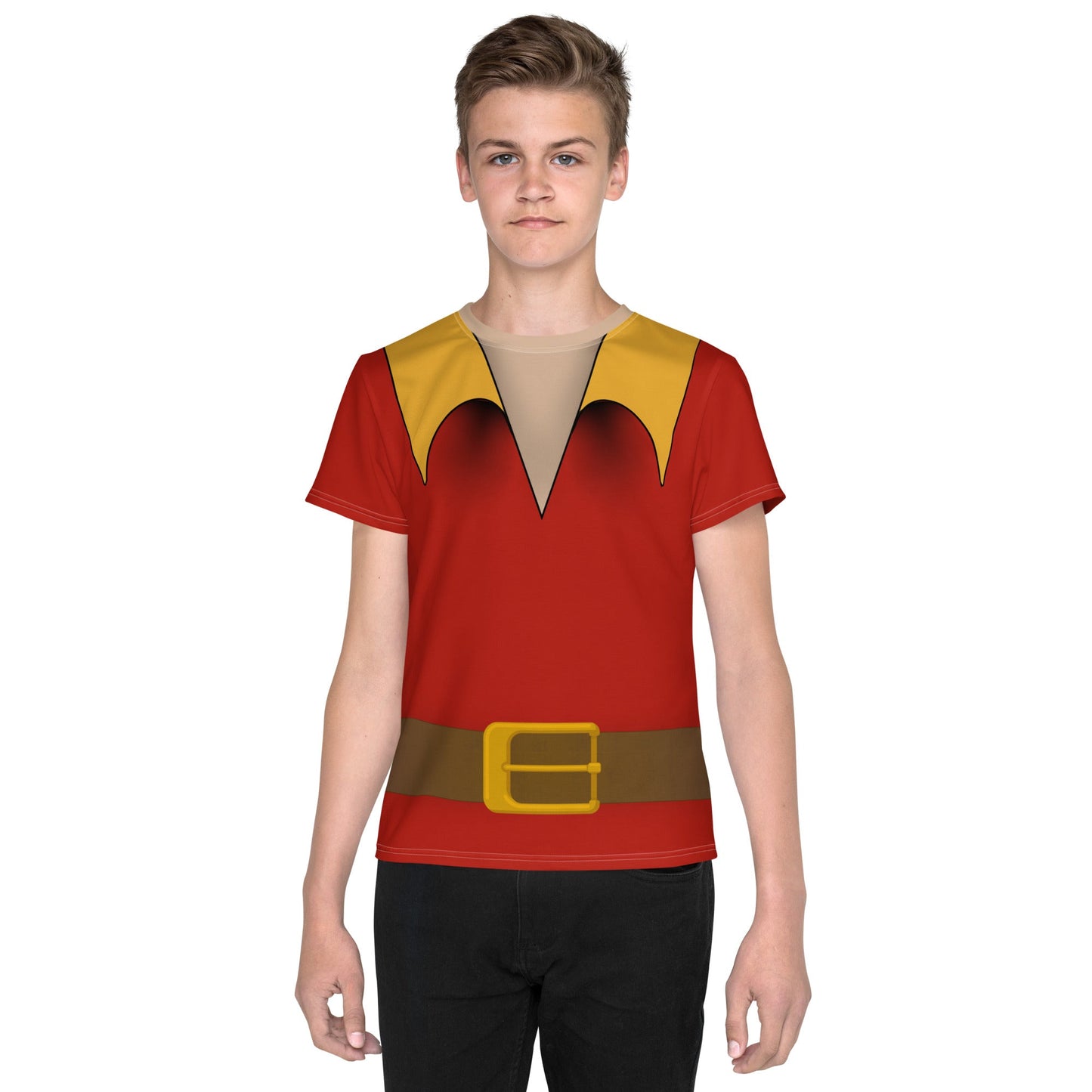 The Gaston Youth crew neck t-shirt beauty beastcosplayWrong Lever Clothing