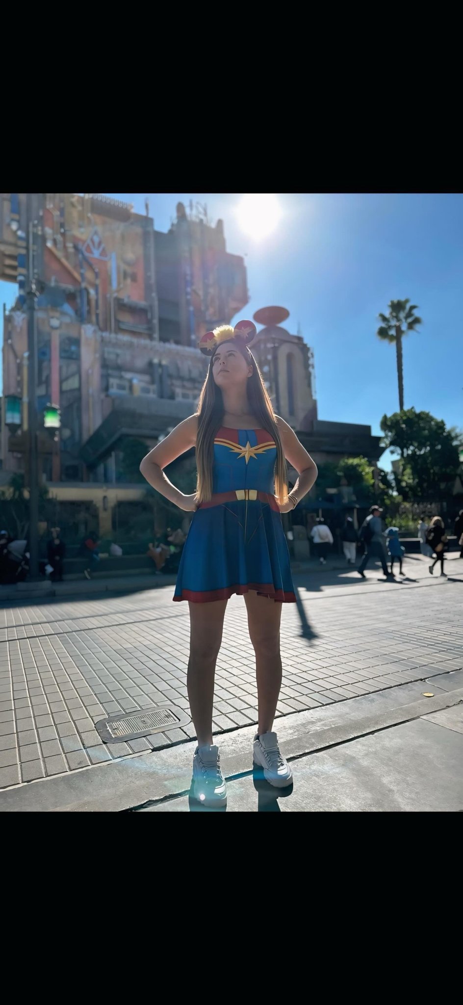 The Marvel Captain Skater Dress- Disneybounding, cosplay, running style XS The Marvel Captain Skater Dress- Disneybounding, cosplay, running style XS