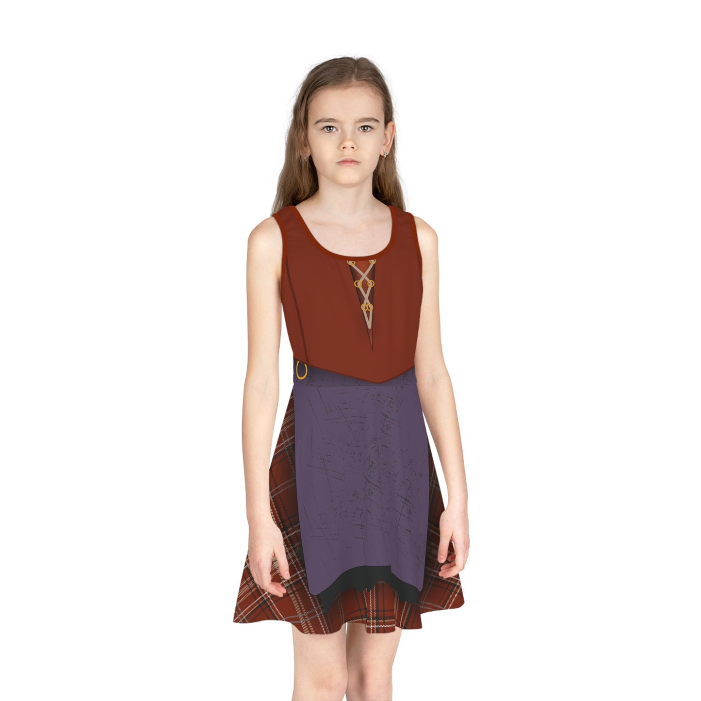 The Mary Girls' Sleeveless Sundress adult disney halloweenAll Over Printkids dressWrong Lever Clothing
