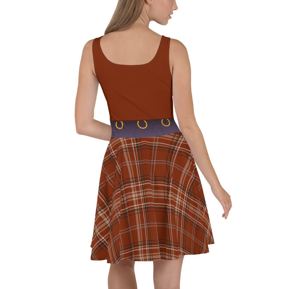The Mary Witch Skater Dress All Over PrintcosplaySkater DressWrong Lever Clothing