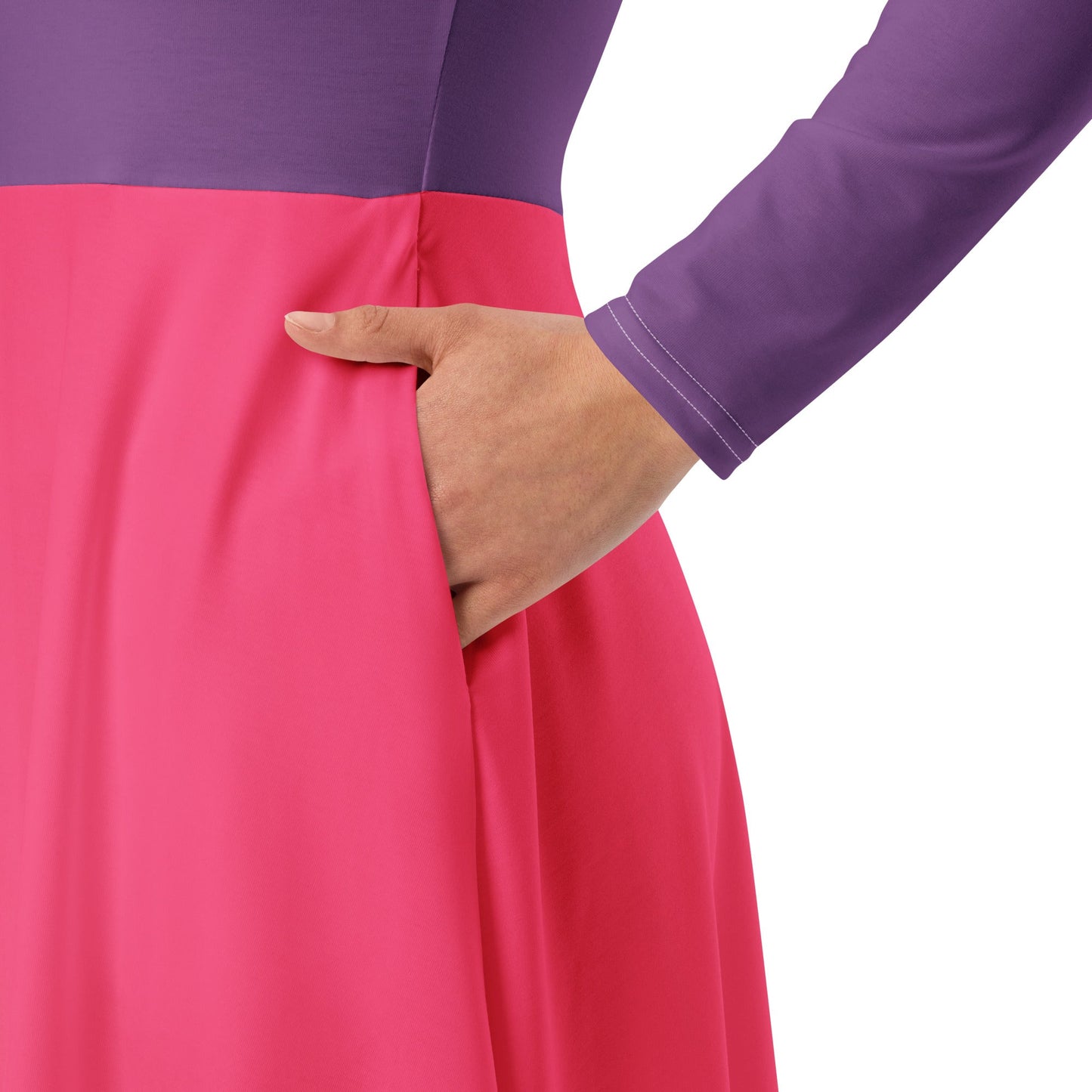 The Mim long sleeve midi dress All Over PrintcosplaySkater DressWrong Lever Clothing