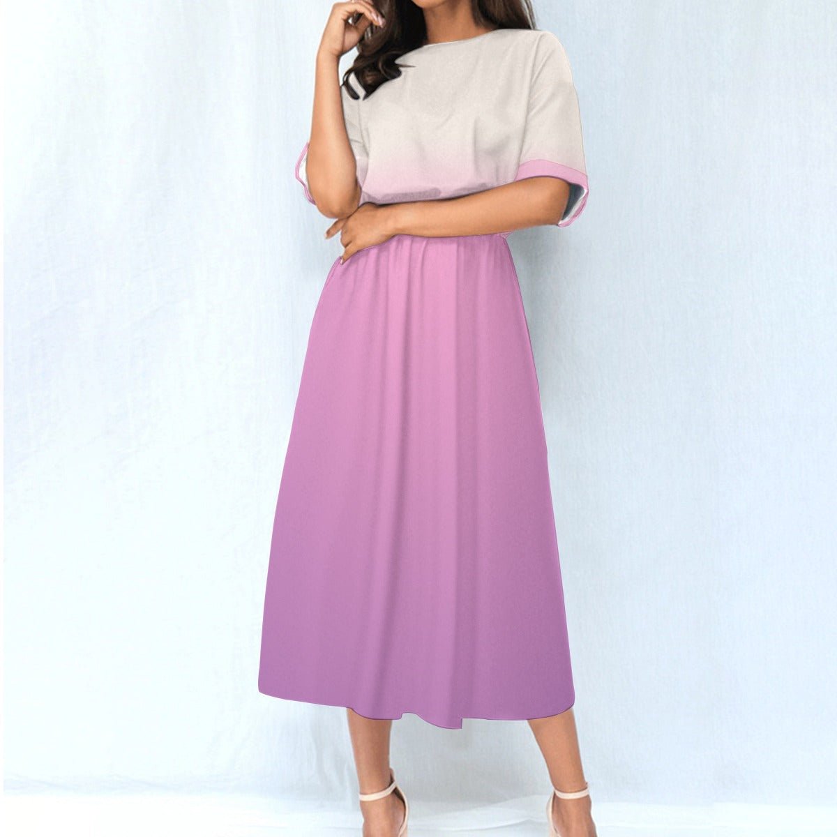 The Padme Women's Elastic Waist Dress **Ships Separately** Skater DressWrong Lever Clothing