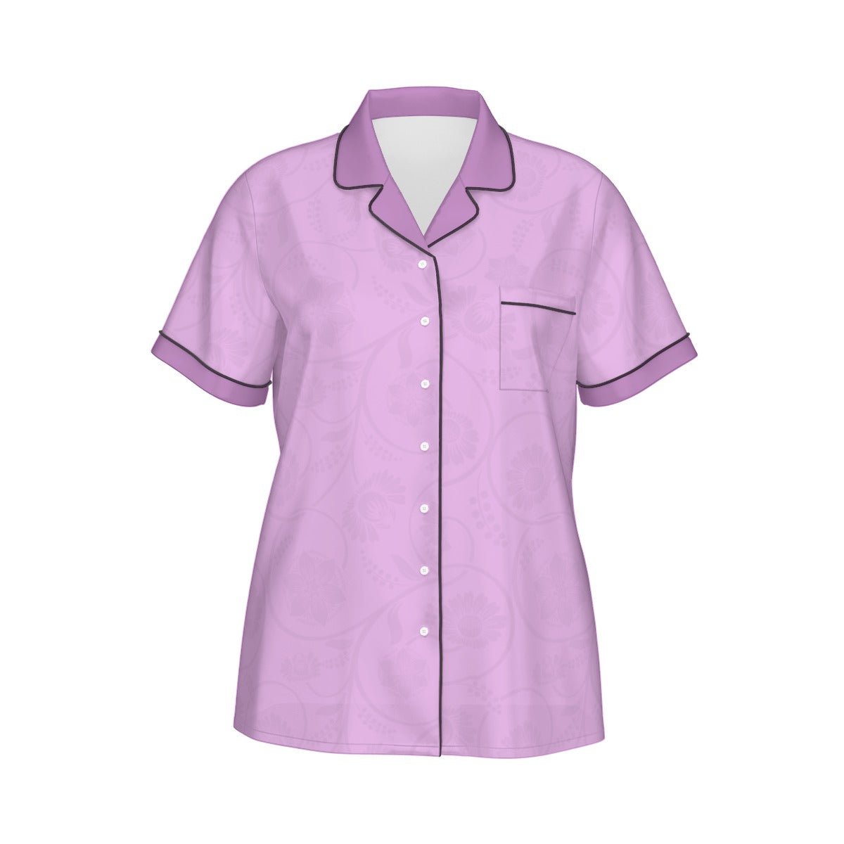 The Rapunzel Women's Imitation Silk Pajama Set With Short Sleeve Wrong Lever Clothing