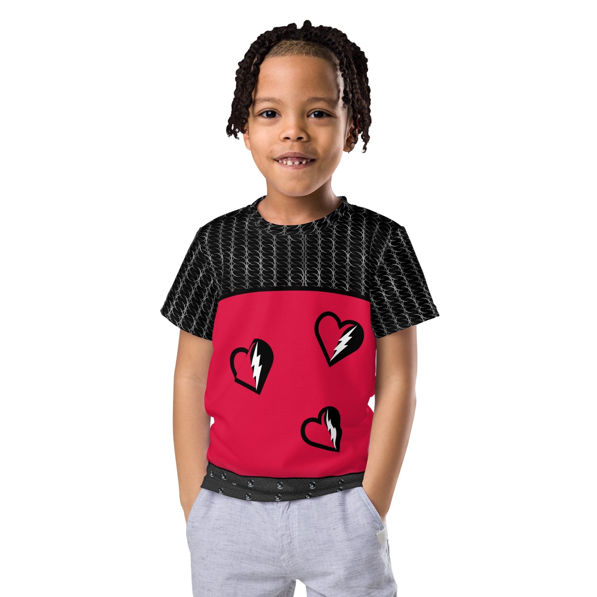 The Red Descendant Kids crew neck t - shirt descedantsdisney birthdayWrong Lever Clothing