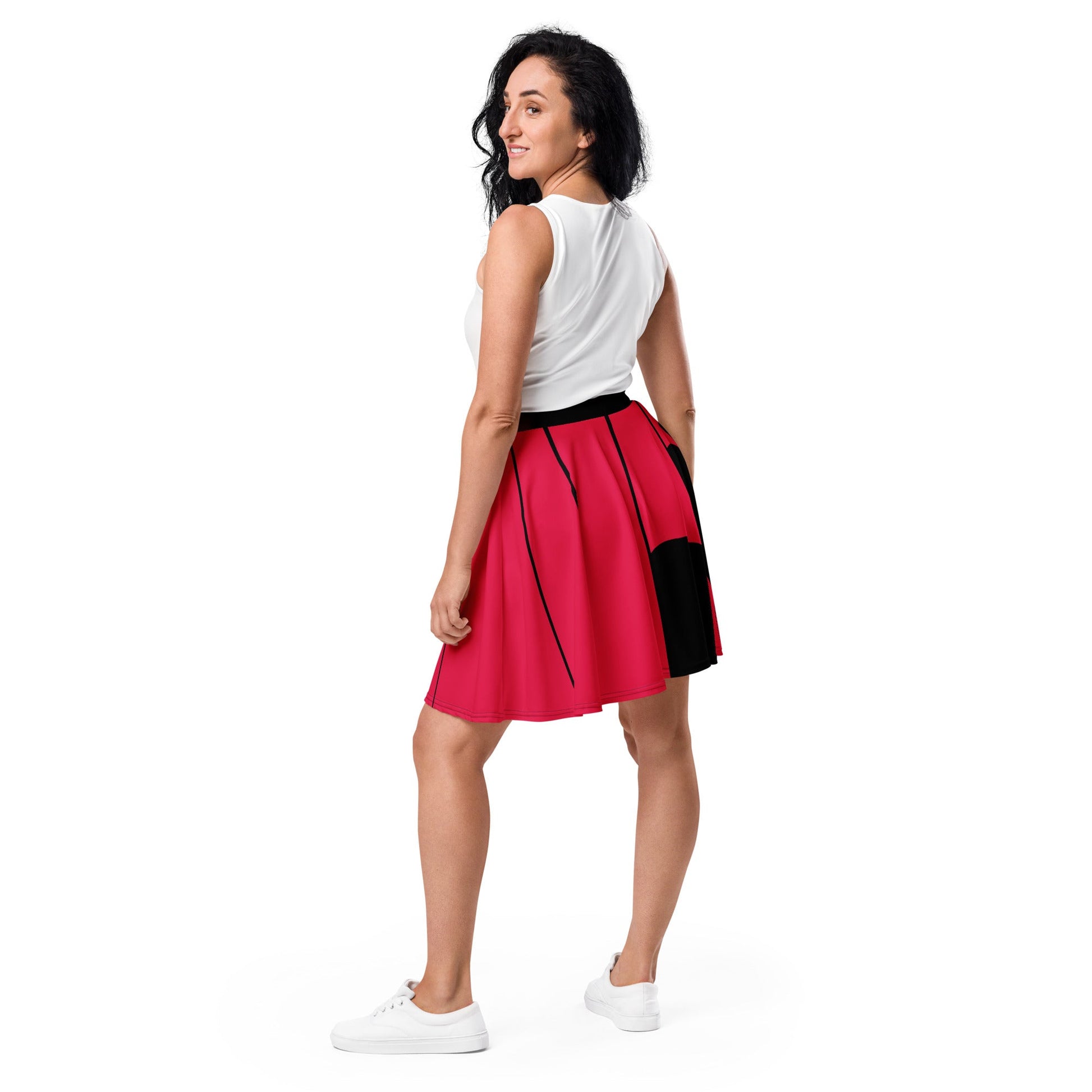 The Red Descendant Skater Skirt adult costumedescedantsWrong Lever Clothing