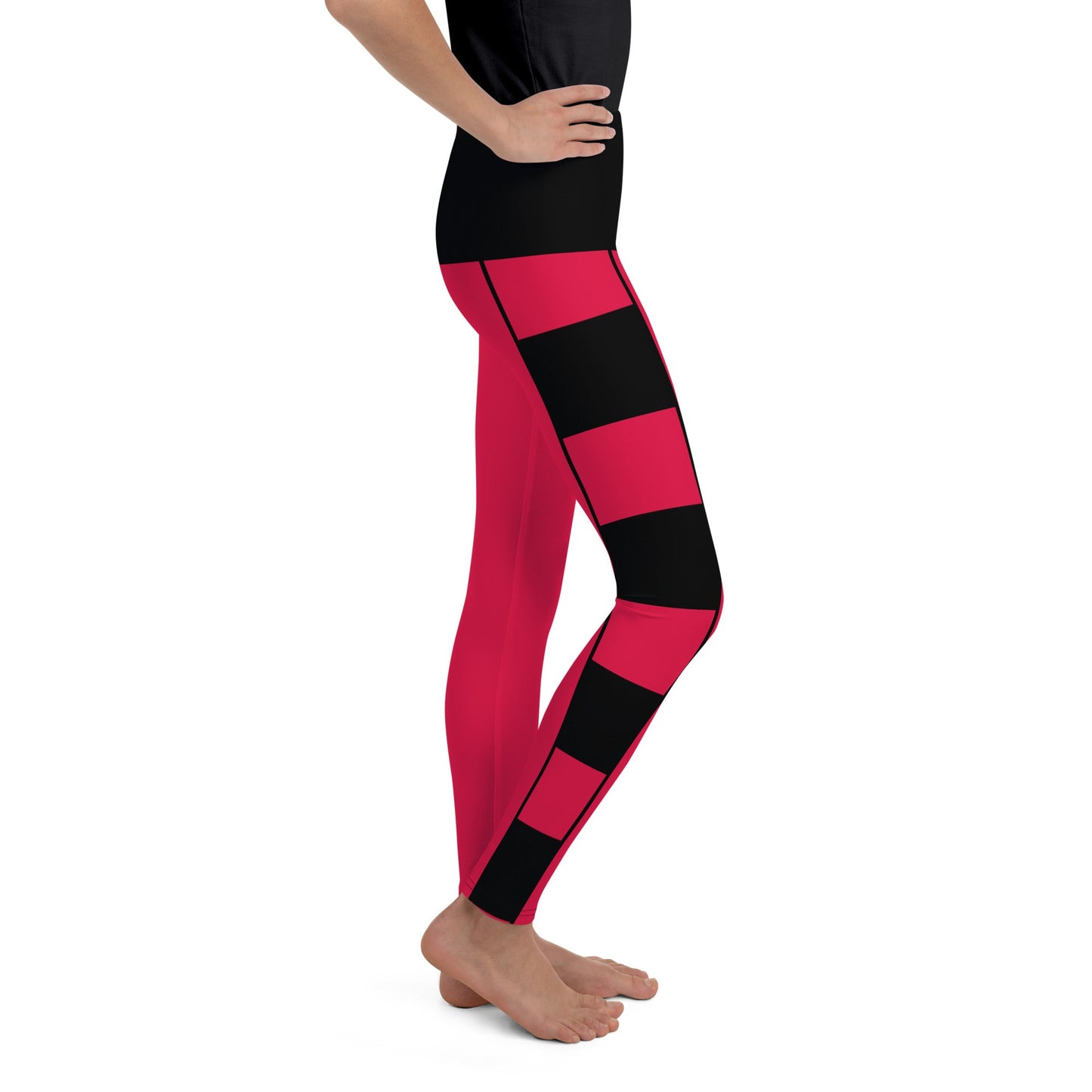 The Red Descendant Youth Leggings descedantsdisney birthdayWrong Lever Clothing