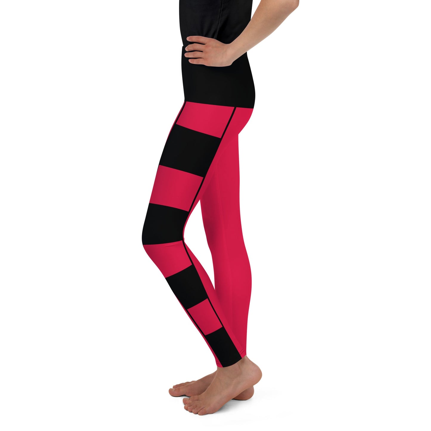 The Red Descendant Youth Leggings descedantsdisney birthdayWrong Lever Clothing