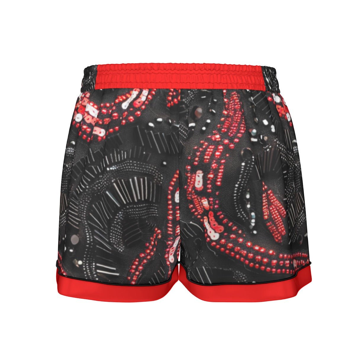 The Reputation Women's Imitation Silk Short Sleeve Pajama Set **details printed on fabric** Wrong Lever Clothing