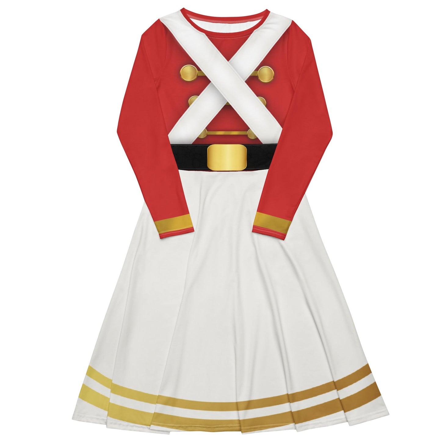 Very Merry Toy Soldier long sleeve midi dress adult christmas dressadult dressSkater DressWrong Lever Clothing