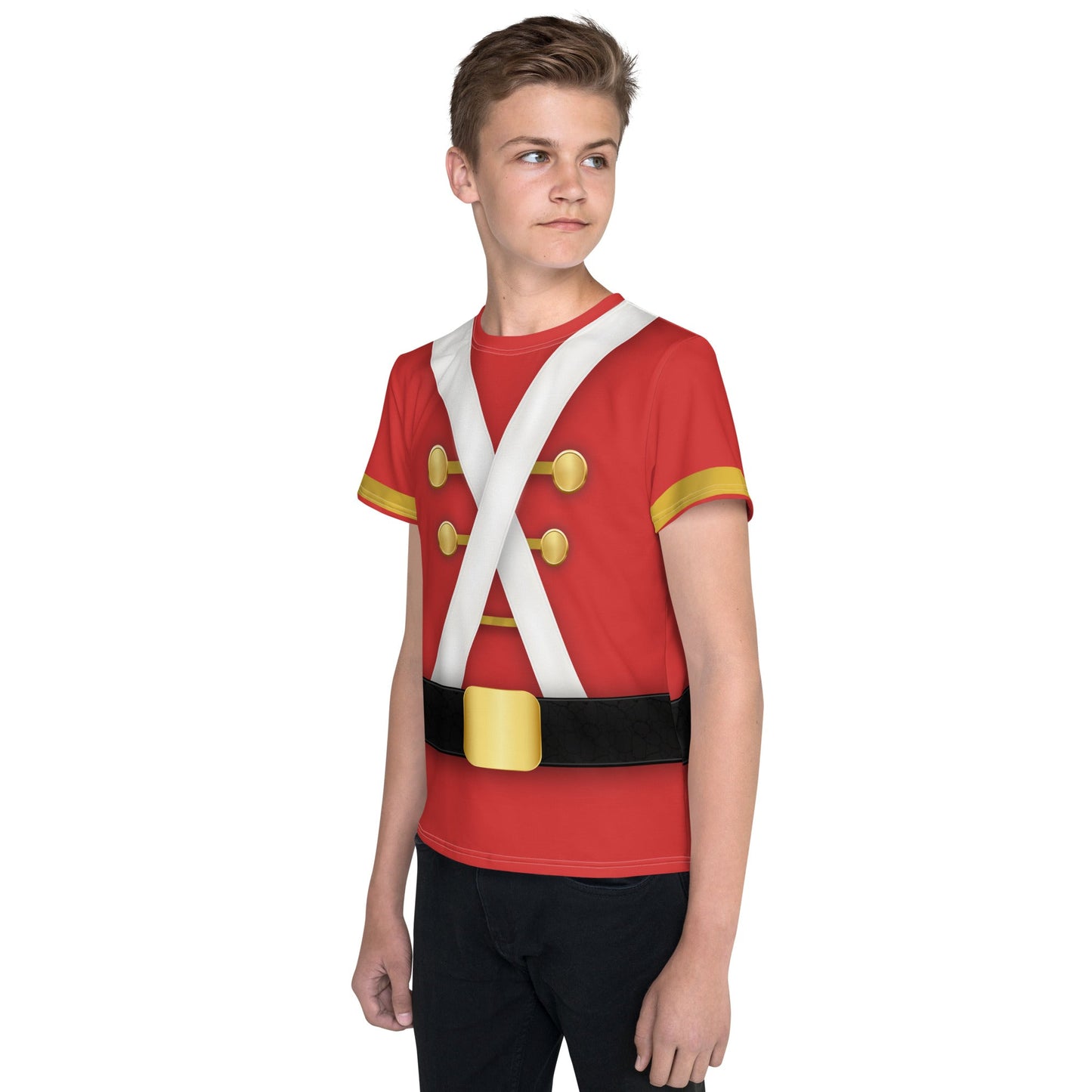 Very Merry Toy Soldier Youth crew neck t-shirt christmas topdisney holidayKids T-ShirtWrong Lever Clothing