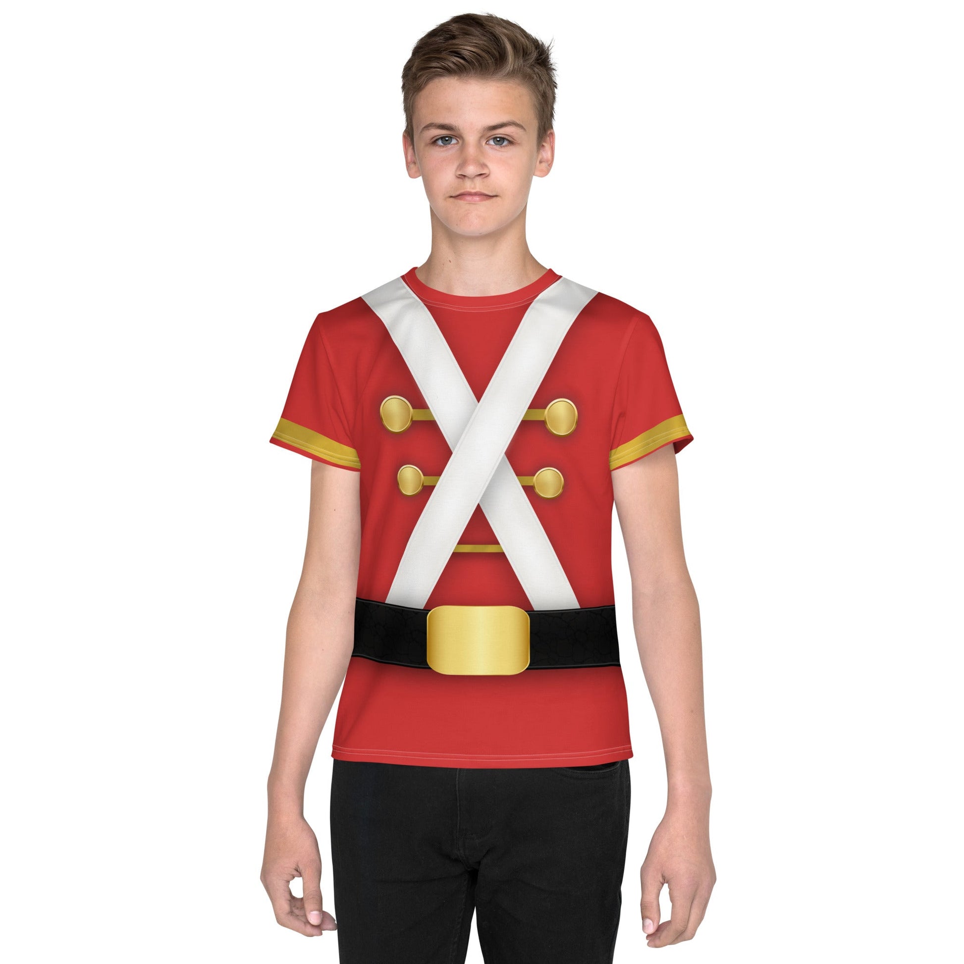 Very Merry Toy Soldier Youth crew neck t-shirt christmas topdisney holidayKids T-ShirtWrong Lever Clothing