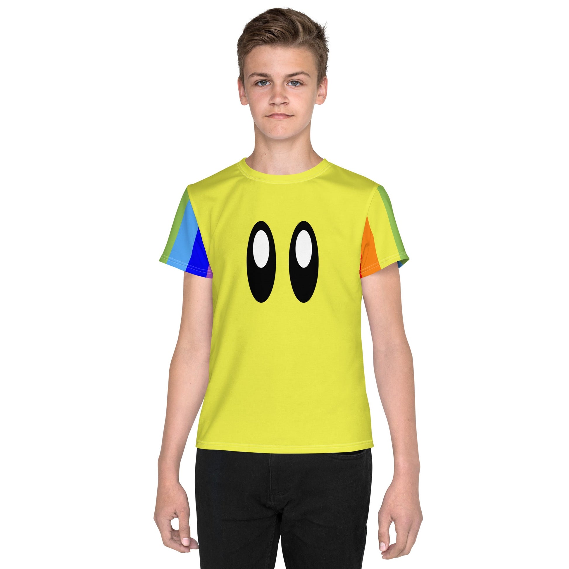 Video Game Rainbow Star Racer Youth crew neck t-shirt cosplaycosplay styleKids T-ShirtWrong Lever Clothing