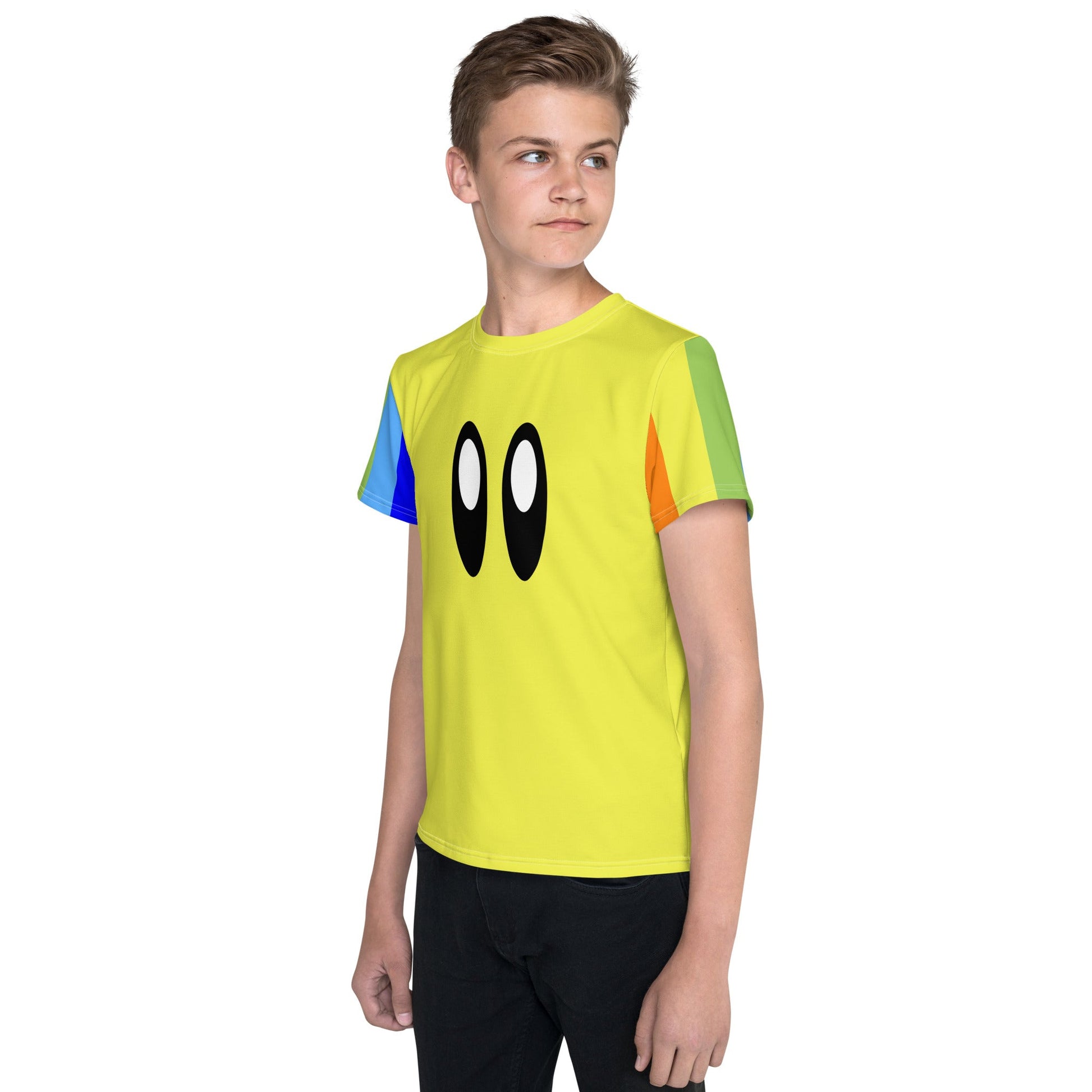 Video Game Rainbow Star Racer Youth crew neck t-shirt cosplaycosplay styleKids T-ShirtWrong Lever Clothing