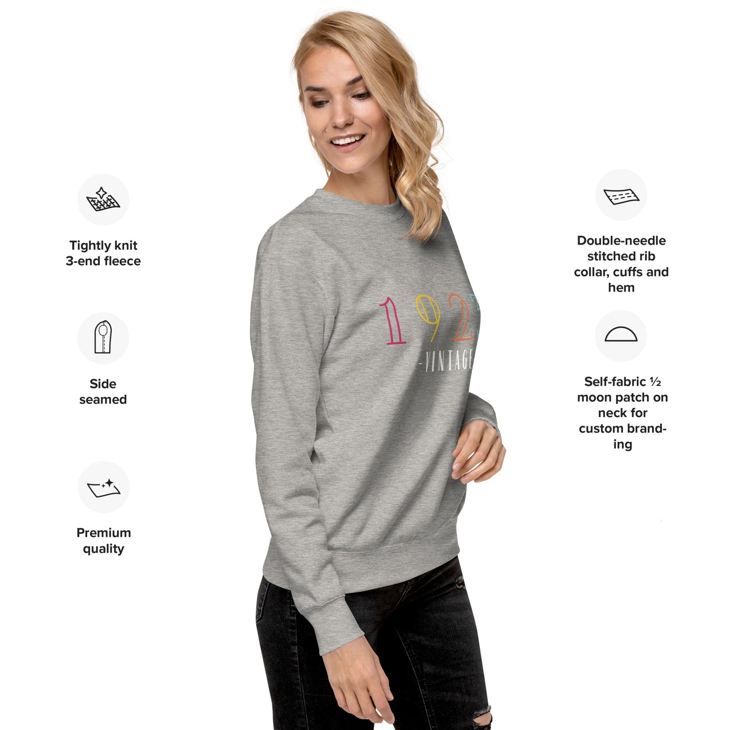 100 Year Vintage Unisex Premium Sweatshirt 100 years of wonderdisney sweatshirtsdisney trip#tag4##tag5##tag6#