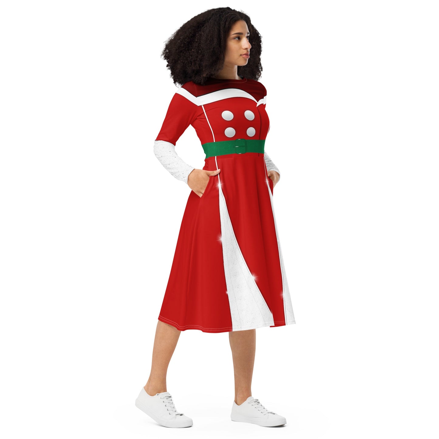 2023 Christmas Mouse long sleeve midi dress- Cosplay, Bounding, Christmas Parties active wearchristmaschristmas party#tag4##tag5##tag6#